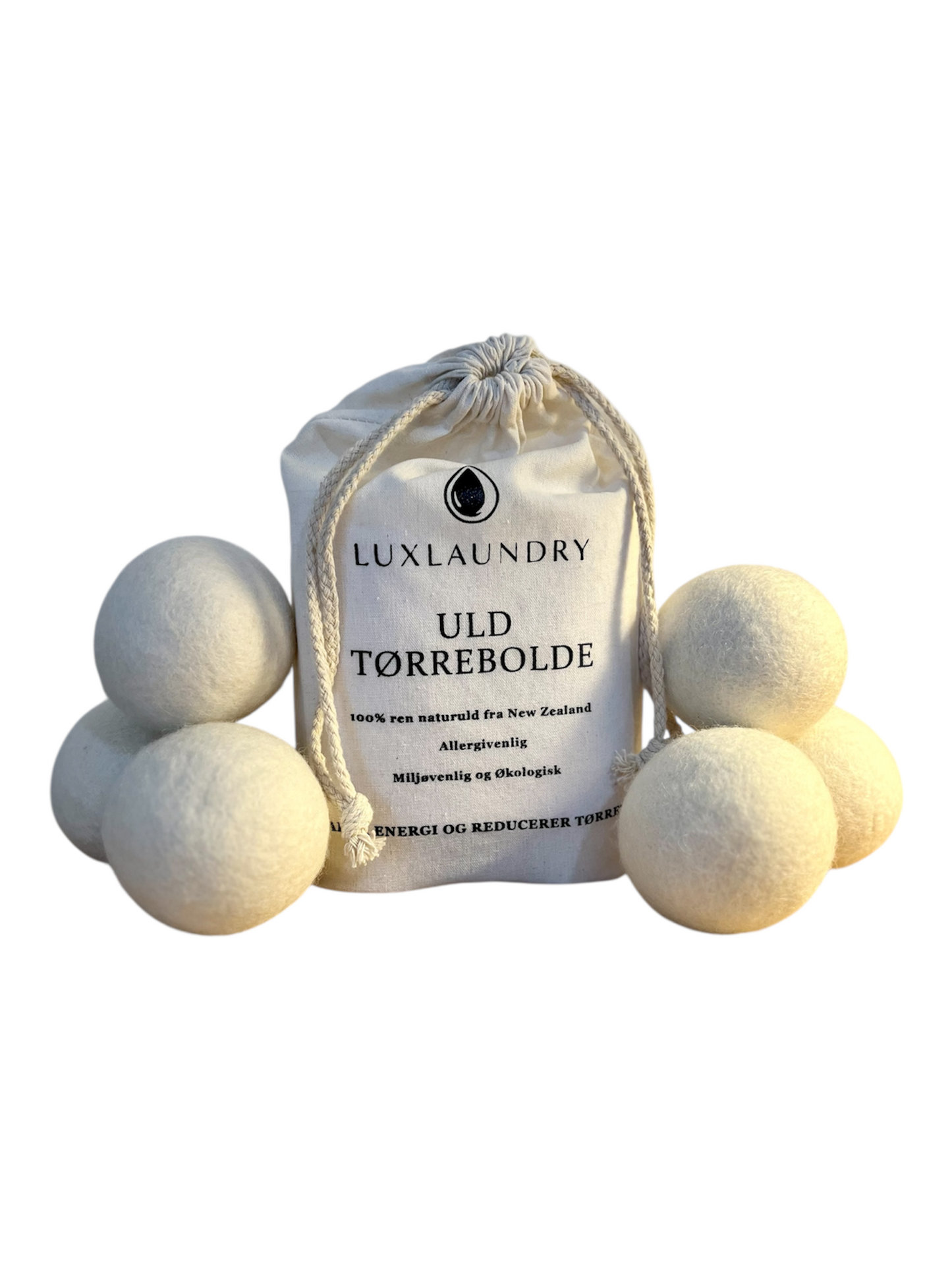 Uldtørrebolde (6 stk) – 100% uld
